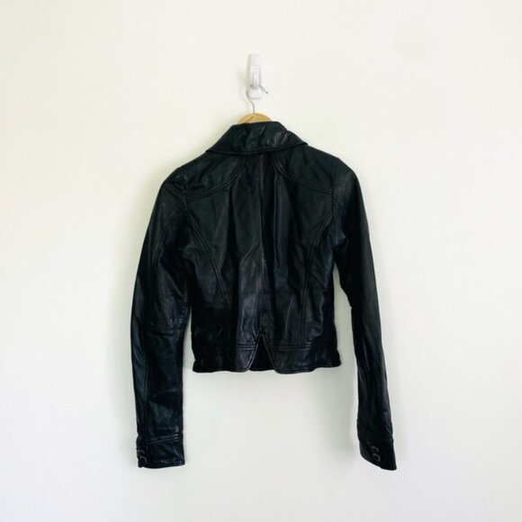 Diesel Cropped Leather Jacket - Picture 10 of 13